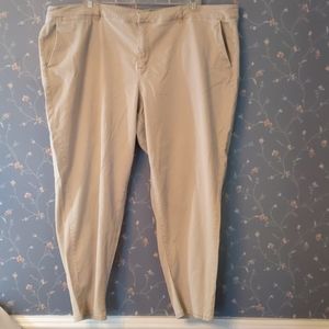Lane Bryant size 28 Chino Khaki Pants Girlfriend